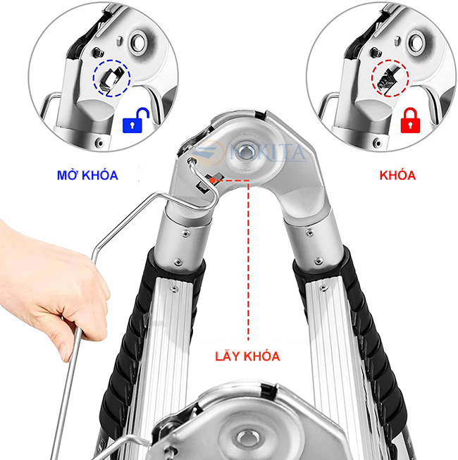 Chi tiết khóa tự động thang Nikita AI38
