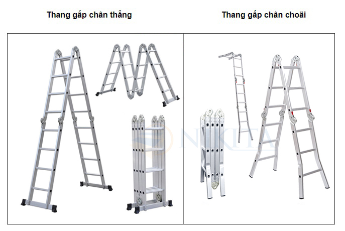 Hai phiên bản thang gấp 4 khúc Nikita