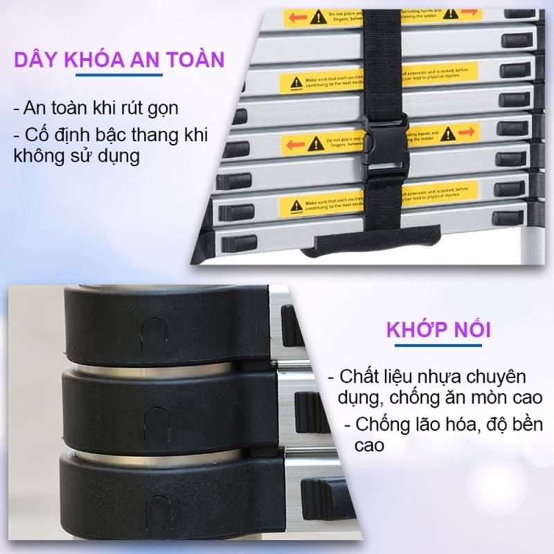 Dây khóa an toàn và khớp nối