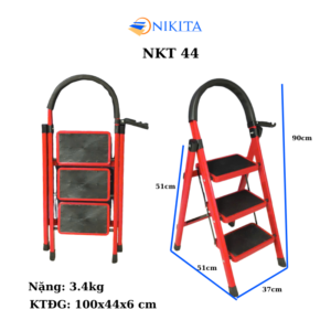 Thang Ghế Khung Sắt Gấp Gọn Chữ A Chắc Chắn NIKITA NKT – 44