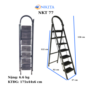Thang Ghế Khung Sắt Gấp Gọn Chữ A Chắc Chắn NIKITA NKT – 77