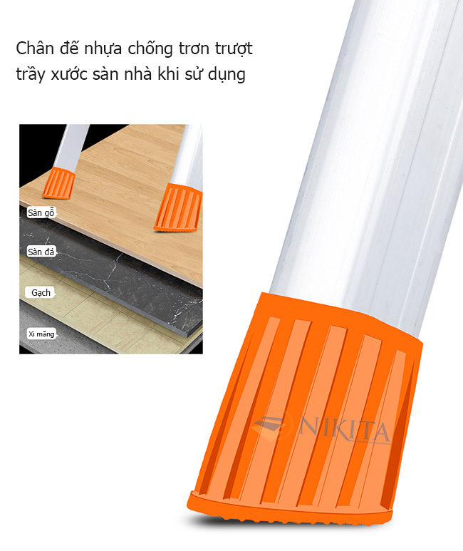 Thang ghế gia đình INOX Nikita NKT-N203 - Ảnh 6