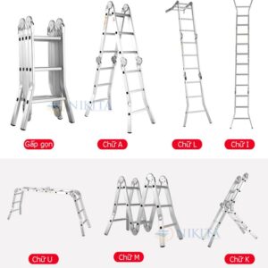 Thang nhôm gấp đa năng NKT- A404 & T404