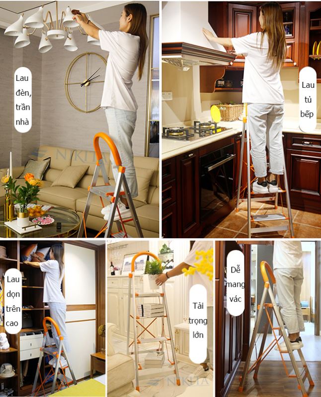 Thang ghế gia đình INOX Nikita NKT-N203 - Ảnh 13