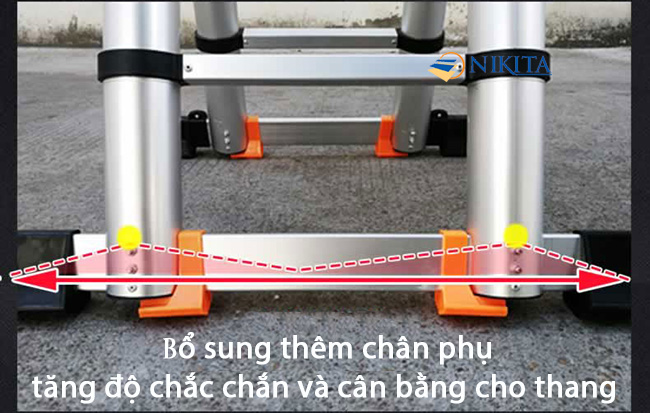 Chân phụ chống trượt thang Nikita