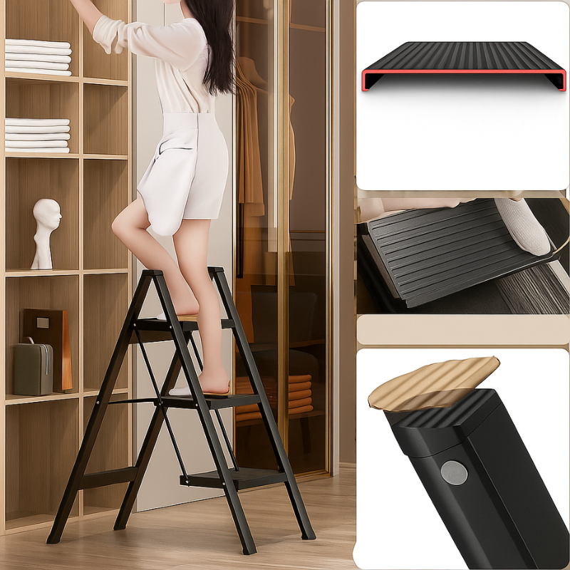 Thang Ghế Khung Sắt Gấp Gọn Chữ A Chắc Chắn NIKITA NKT-39 - Ảnh 11