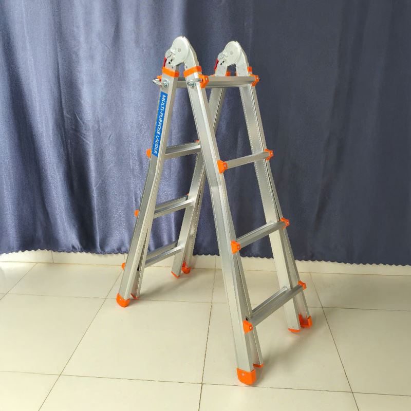 Thang nhôm gấp trượt đa năng AM05 thực tế