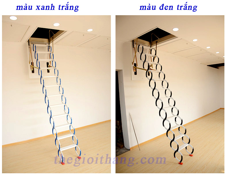 Cầu thang gác ốp trần Nikita TXC - 1440
