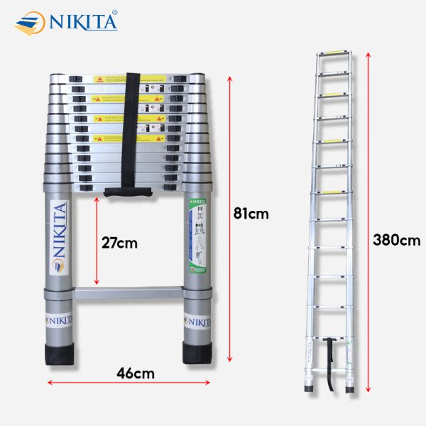 Thang rút đơn đai nhôm NIKITA NKT-R38 - Ảnh 23