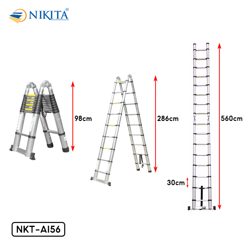 Thang nhôm rút đa năng Nikita NKT-AI56 - Ảnh 2