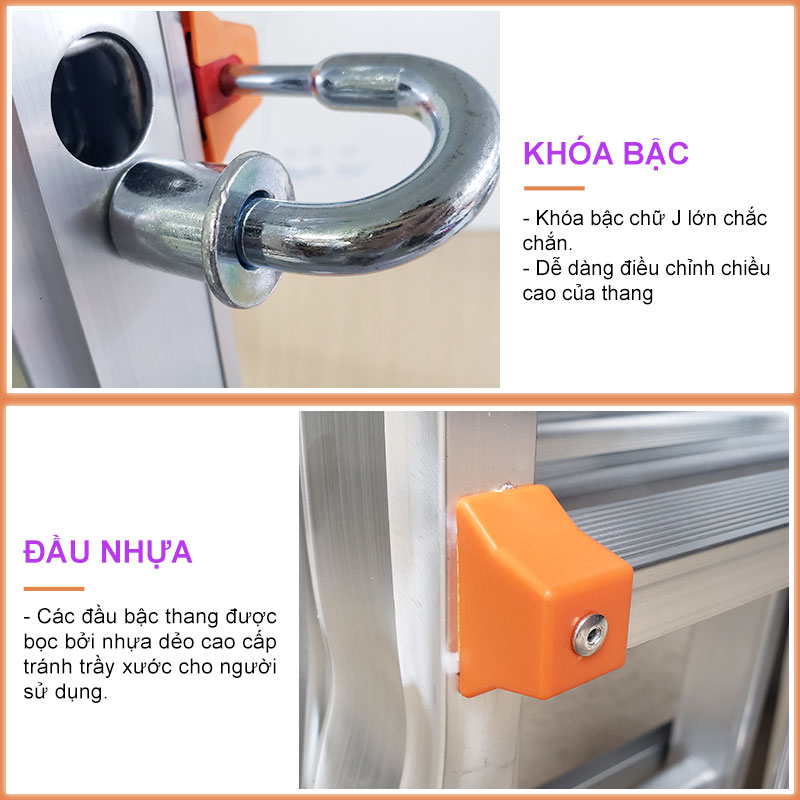 Tính năng thang nhôm gấp trượt AM03