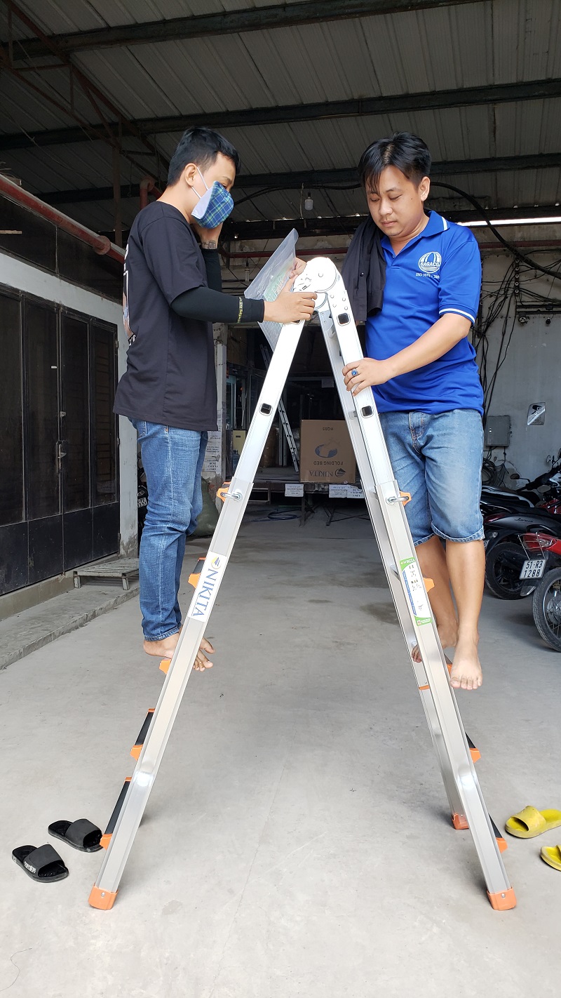 Thang nhôm gấp trượt Nikia AM series
